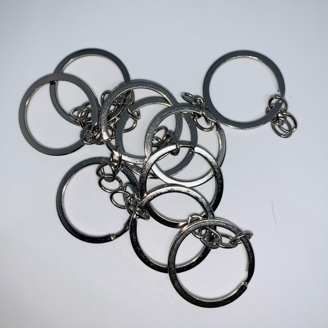 Argolla + Cadena Llaveros 50 unidades 2