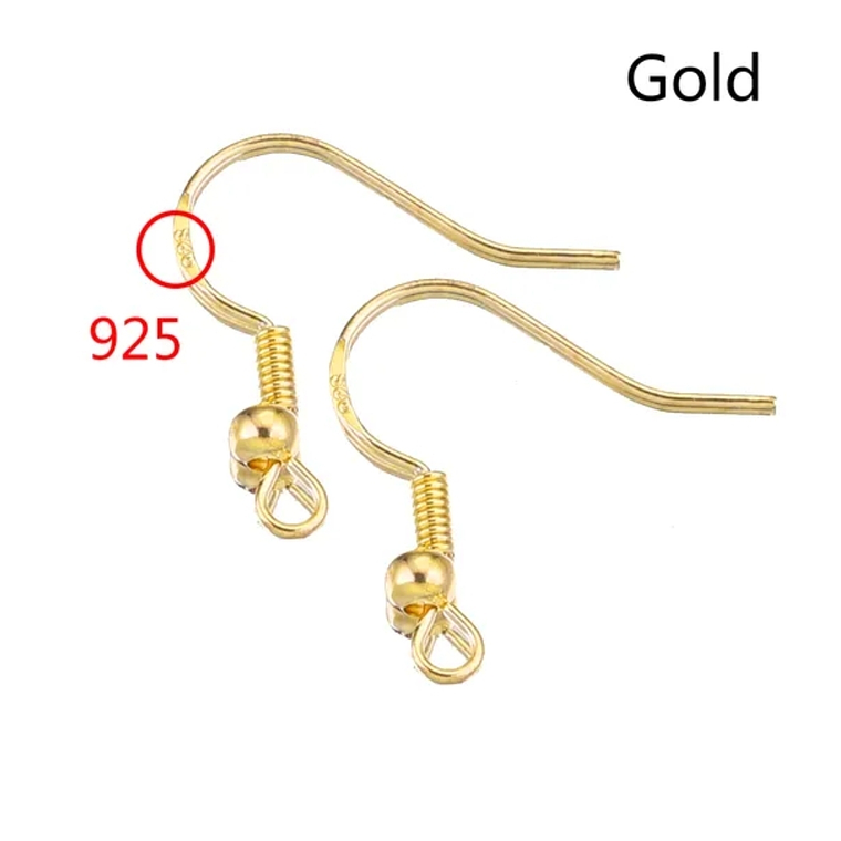 Gancho aro plata 926 dorado  1