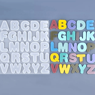 Moldes para resina  Abecedario Redondo XL