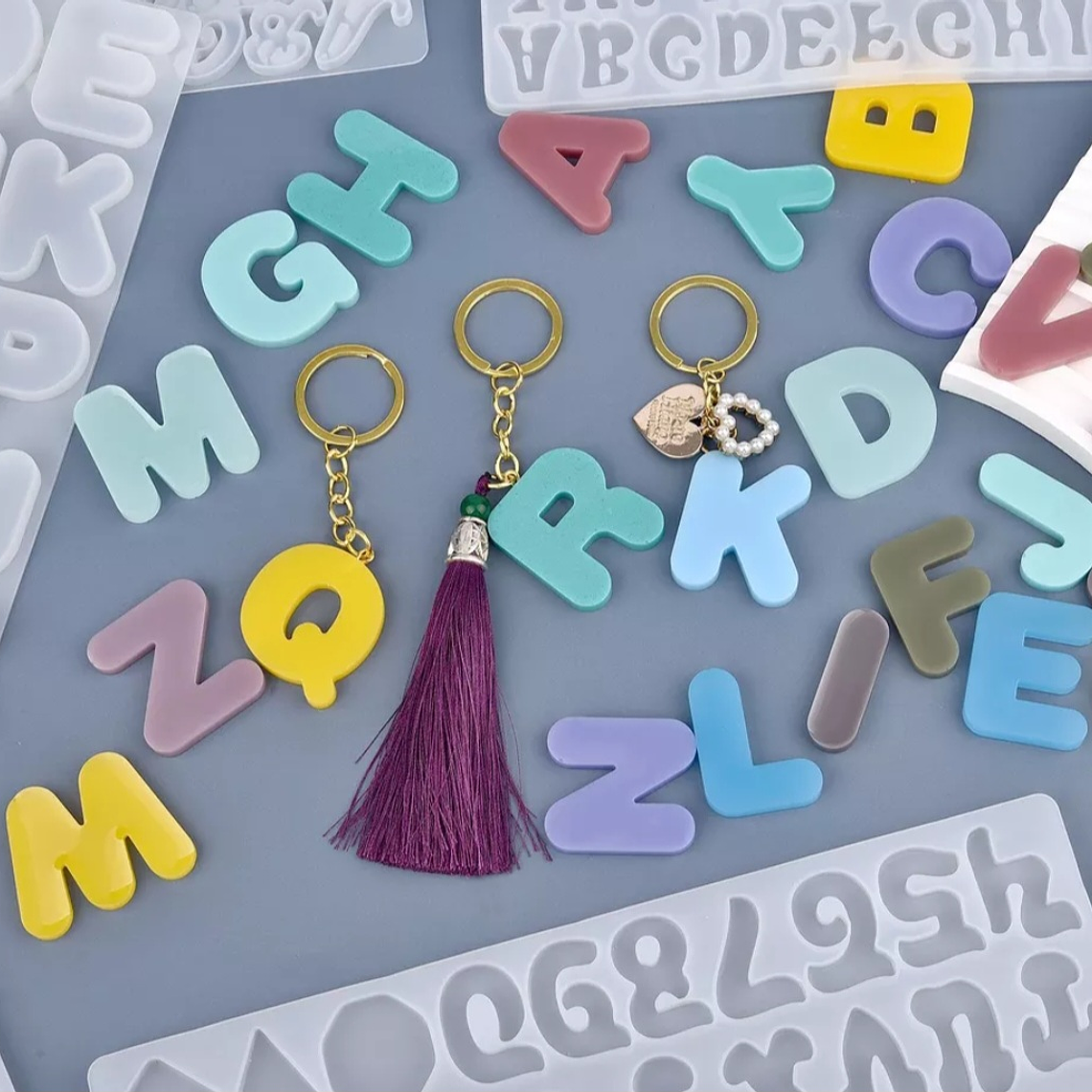 Moldes para resina  Abecedario Redondo XL 2