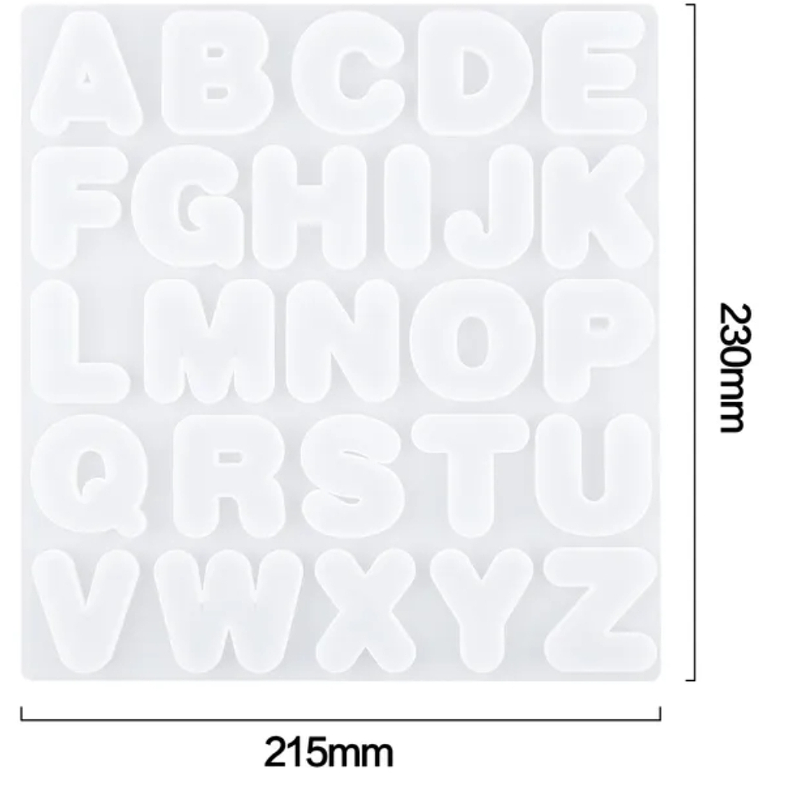 Moldes para resina  Abecedario Redondo XL 3