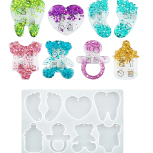 Molde para resina Bebé Mix 