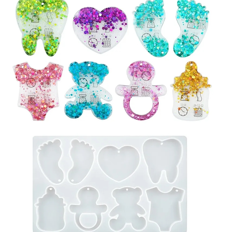 Molde para resina Bebé Mix  1