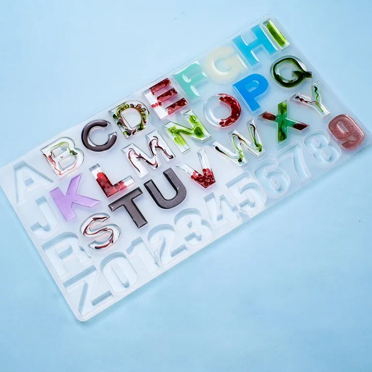 Moldes para resina  Abecedario Grande Al Derecho  1