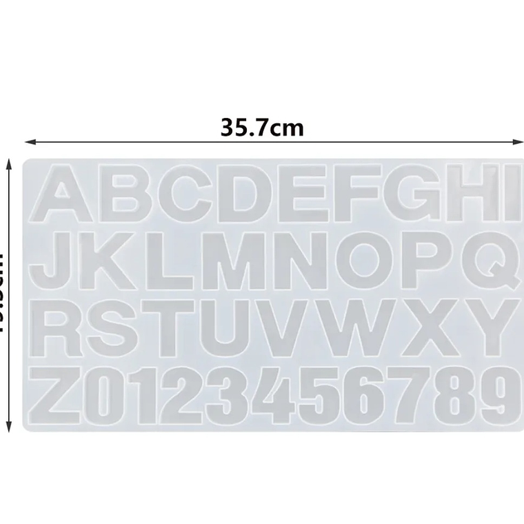 Moldes para resina  Abecedario Grande Al Derecho  3