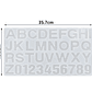 Moldes para resina  Abecedario Grande Al Derecho  - Miniatura 3