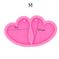 Moldes para resina  Aros Corazón  - Miniatura 2