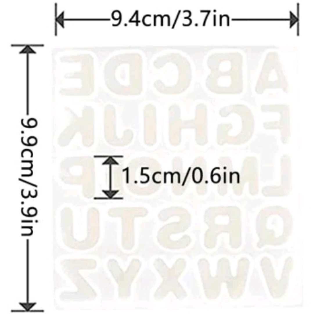 Moldes para resina  Abecedario redondo pequeño  3