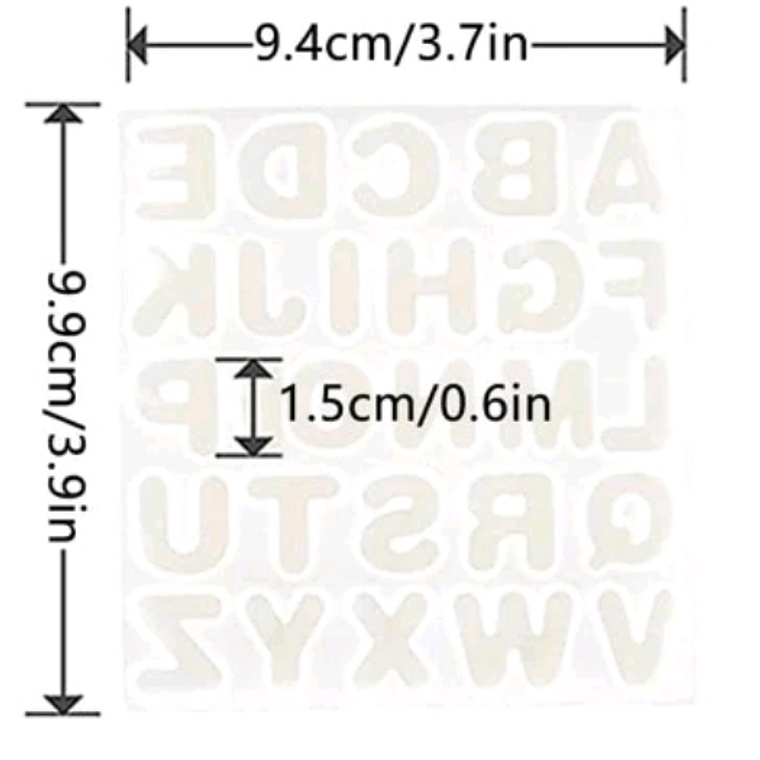 Moldes para resina  Abecedario redondo pequeño  3