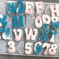 Moldes para resina  Abecedario mediano cool - Miniatura 1