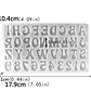 Moldes para resina  Abecedario mediano cool - Miniatura 3