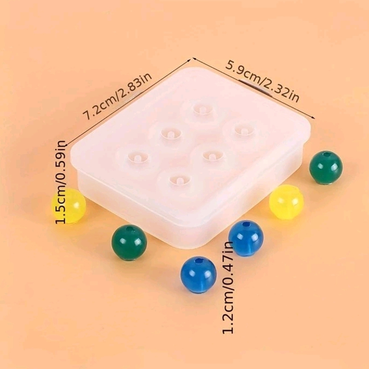 Moldes para resina  Cuentas redondas 3