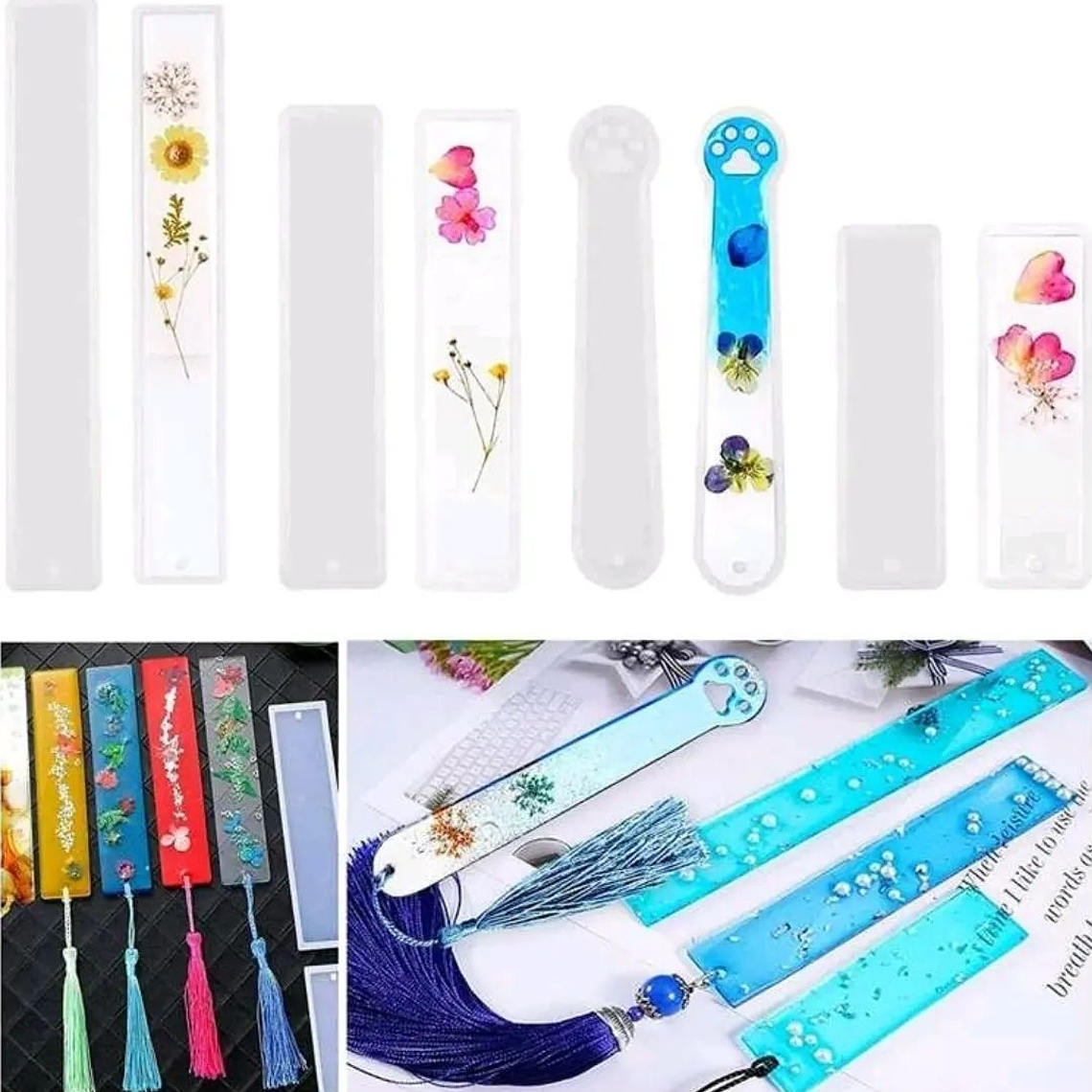 Pack Moldes para resina marcapáginas 1