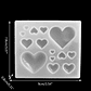 Moldes para resina  Mix corazones pequeños  - Miniatura 2