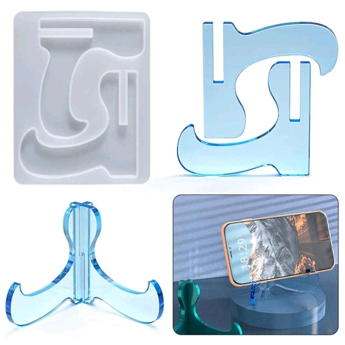 Moldes para resina Soporte celular 1