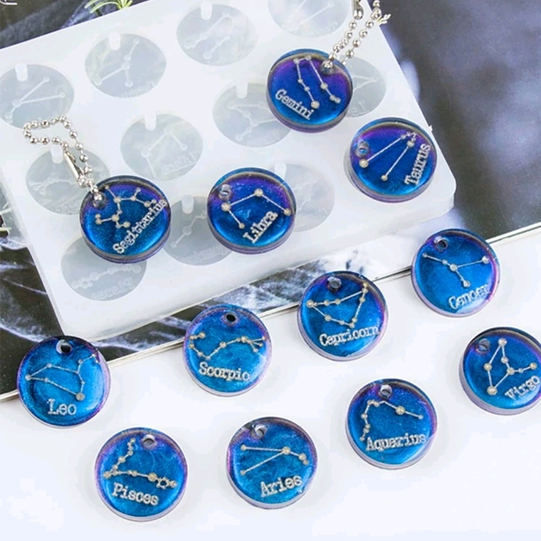 Moldes para resina  Signos del zodiaco 1