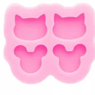 Moldes para resina Mickey - gatito pequeño