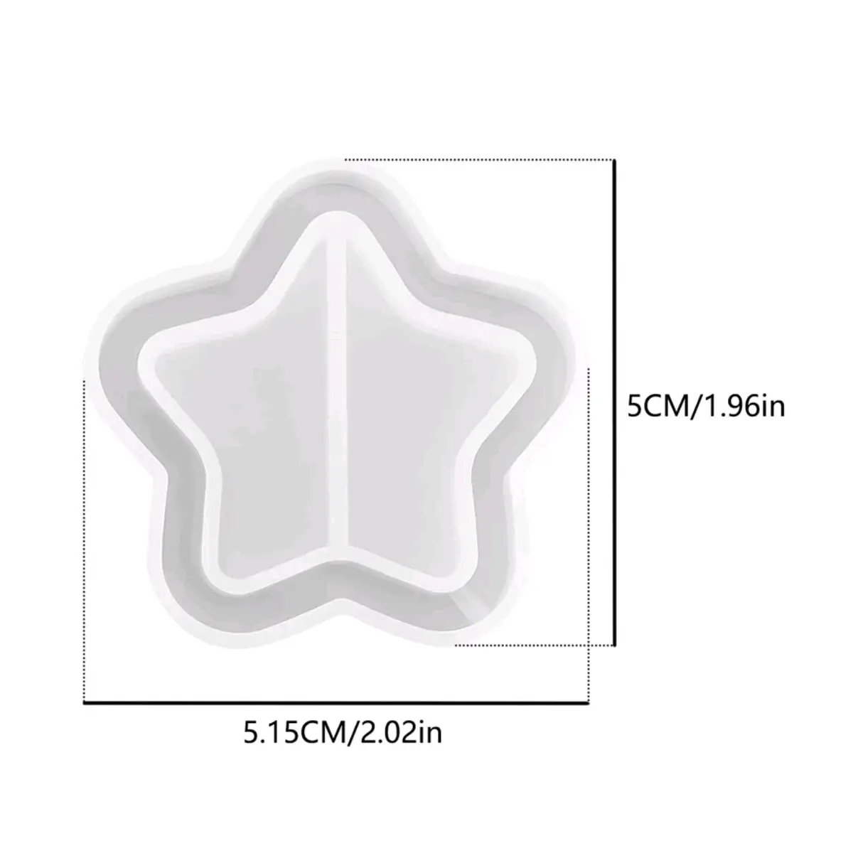 8 Moldes De Silicona FineInno Para Resina: Formas Luna, Corazón, Mariposa + 80 Láminas De Sellado