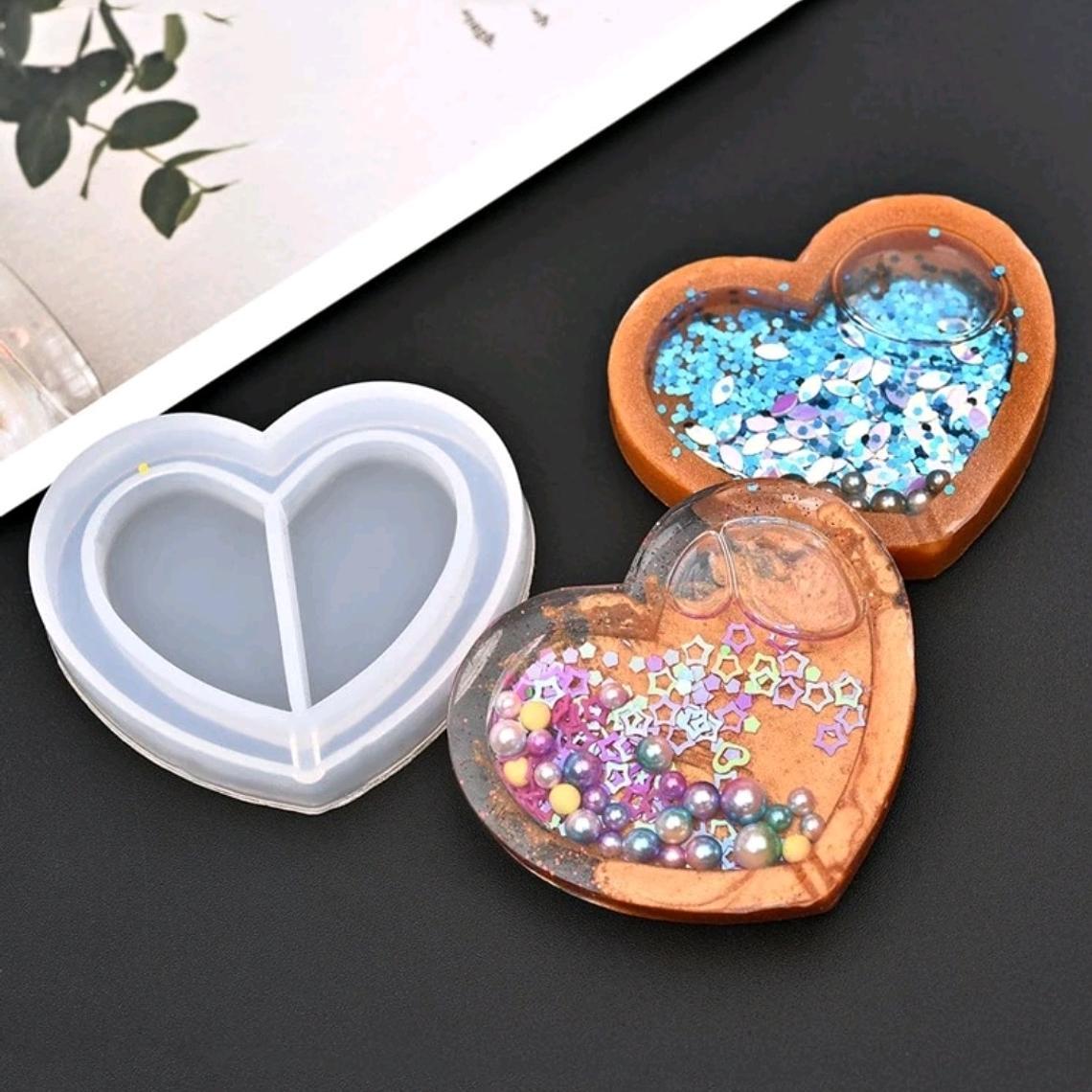 Moldes para resina Corazon shaker 1