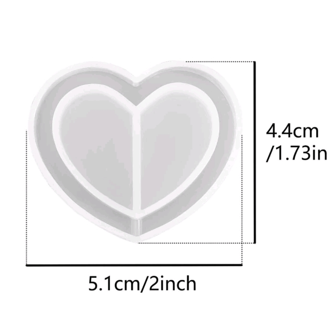 Moldes para resina Corazon shaker 2