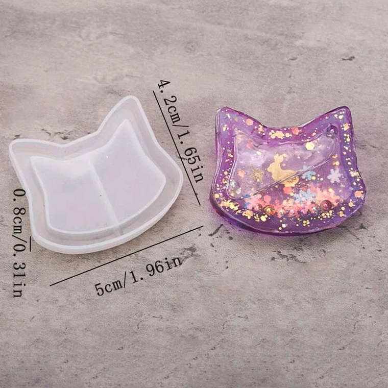 Moldes para resina Gatito shaker 2