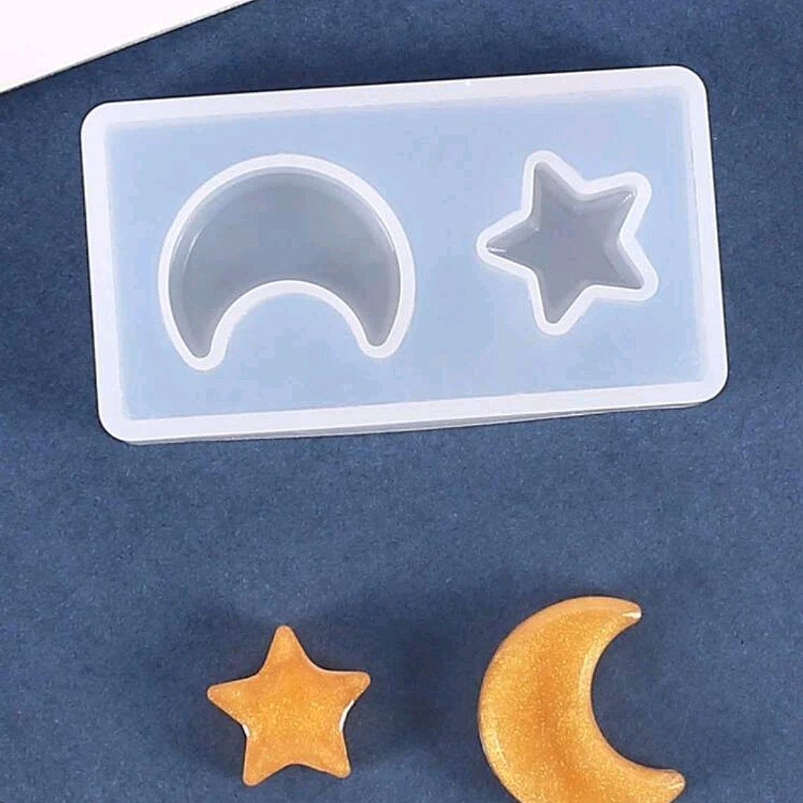 Moldes para resina Luna - estrella 1