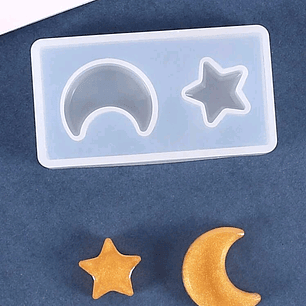 Moldes para resina Luna - estrella