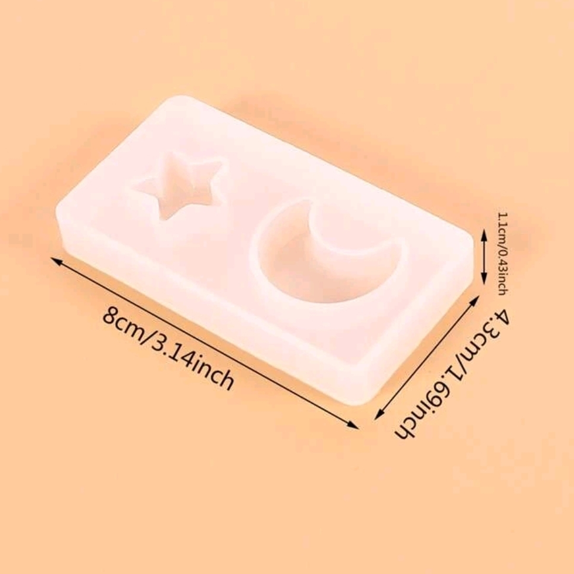 Moldes para resina Luna - estrella 2