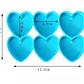 Molde silicona Corazones resina - Miniatura 1