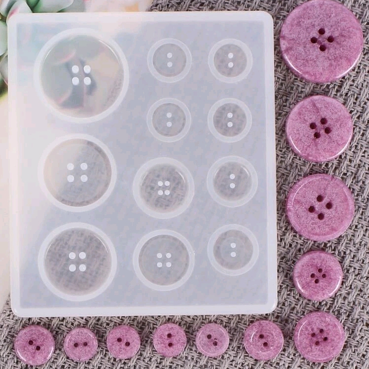 Moldes para resina Botones 2