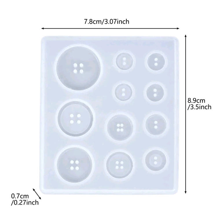Moldes para resina Botones 3