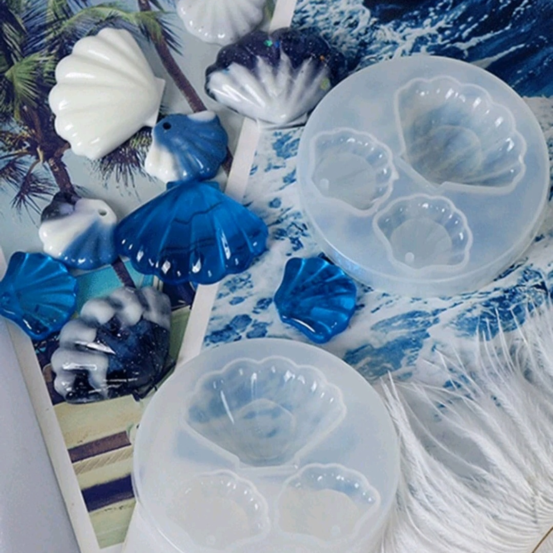 Molde resina conchitas 3