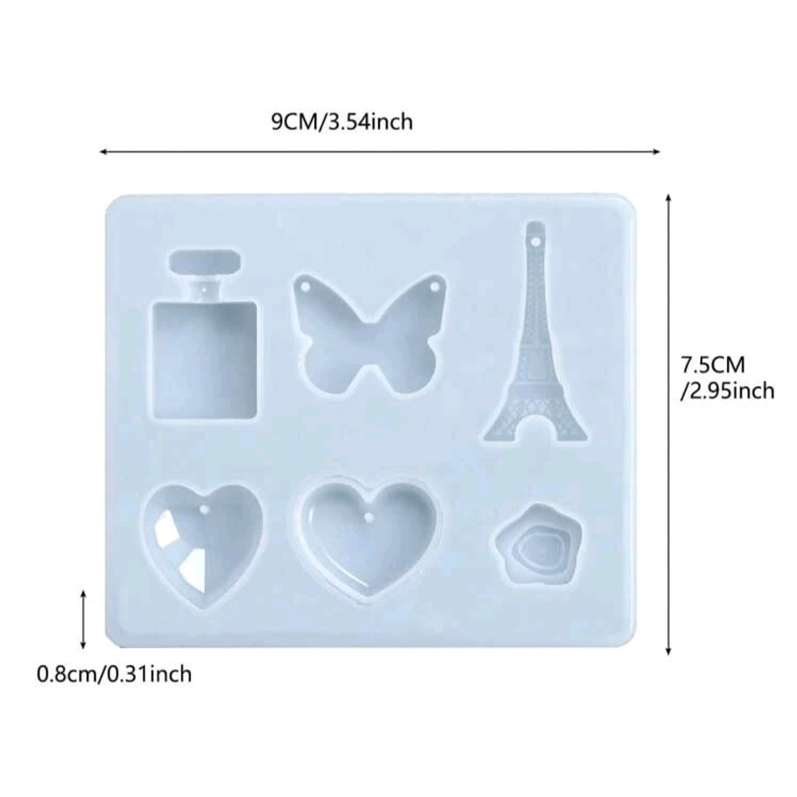 Molde resina mix aritos o dijes 2