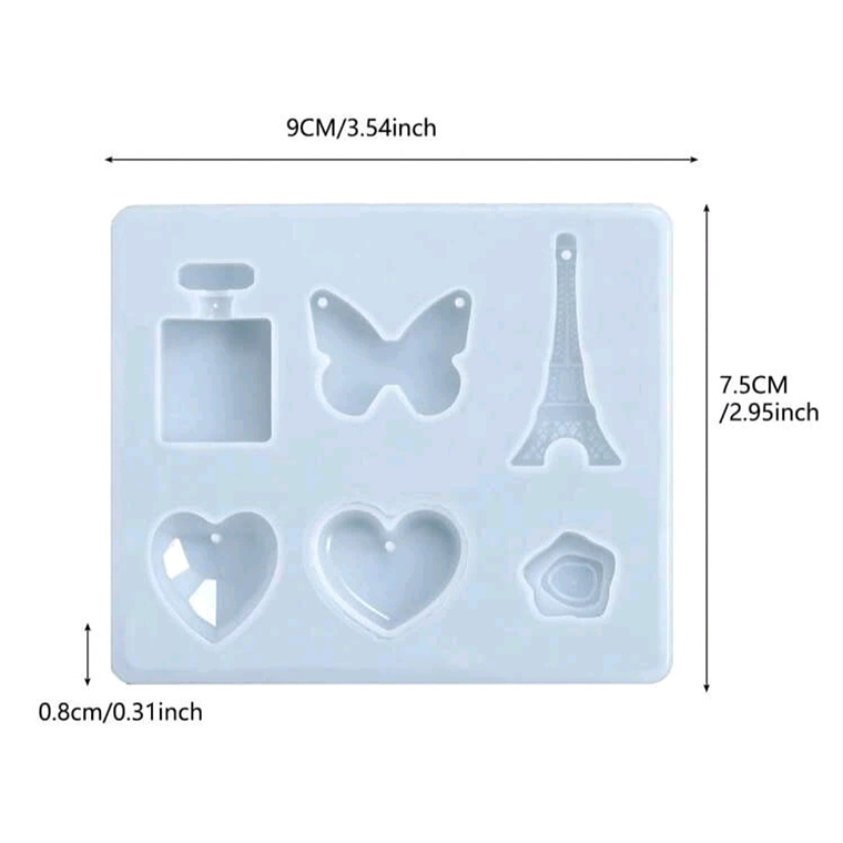 Molde resina mix aritos o dijes 2