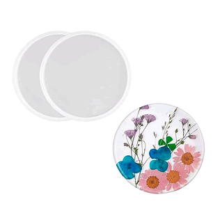 Molde redondo posa vasos 