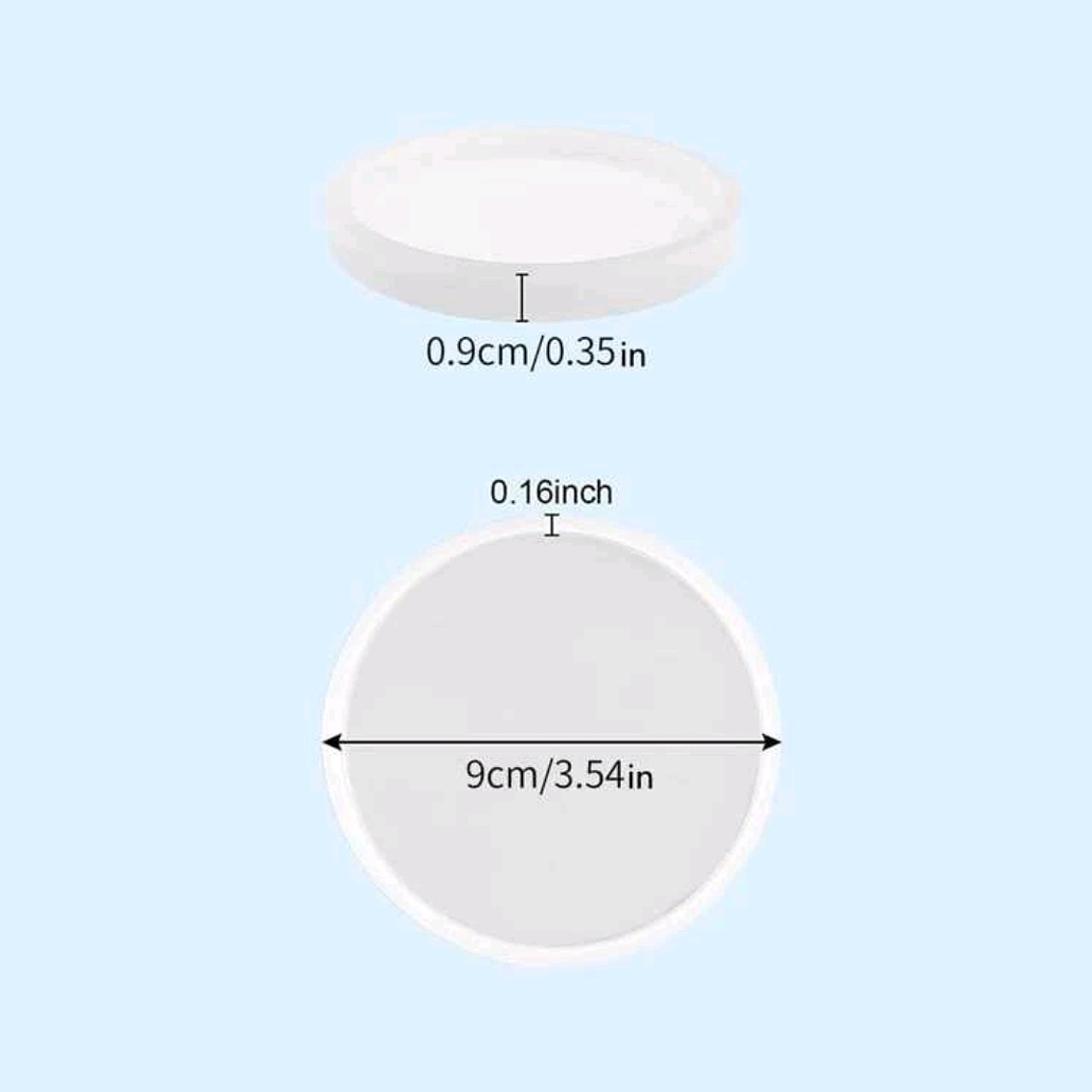 Molde redondo posa vasos  2