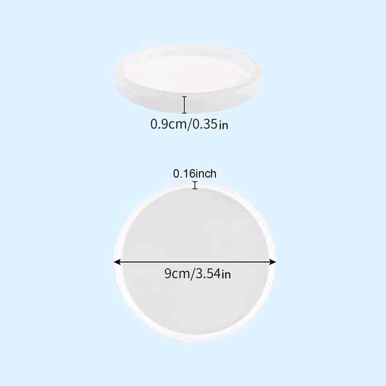 Molde redondo posa vasos  2