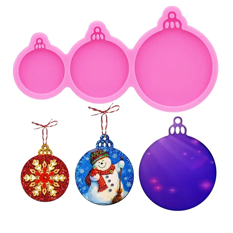 molde resina Bolas de navidad  1