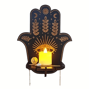 Molde Candelabro colgante de pared mano de fátima 