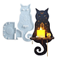 Molde Candelabro colgante de pared gato  - Miniatura 2