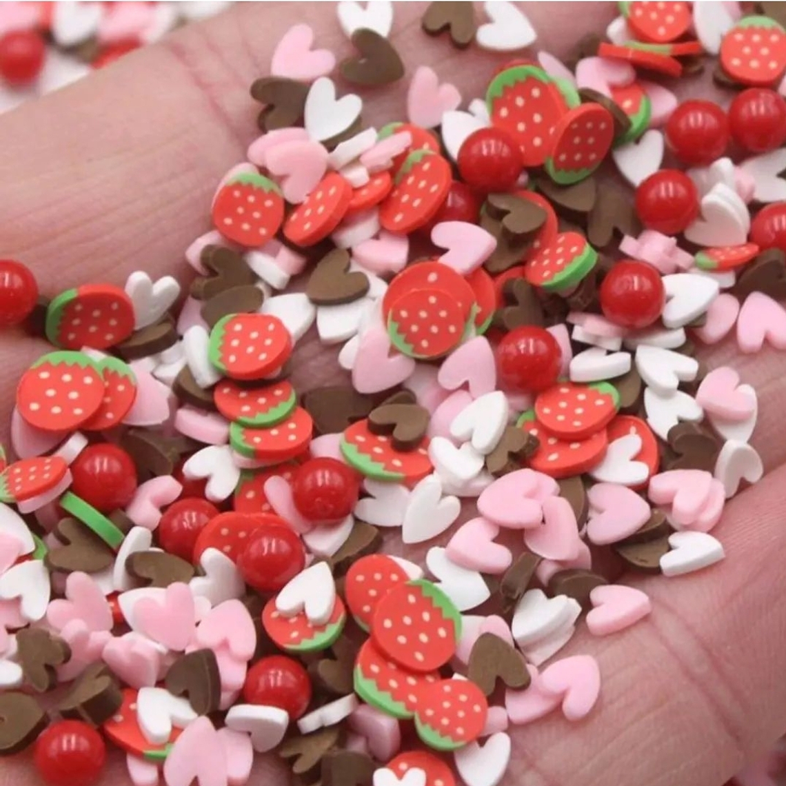 Fimos para resina frutillas 1