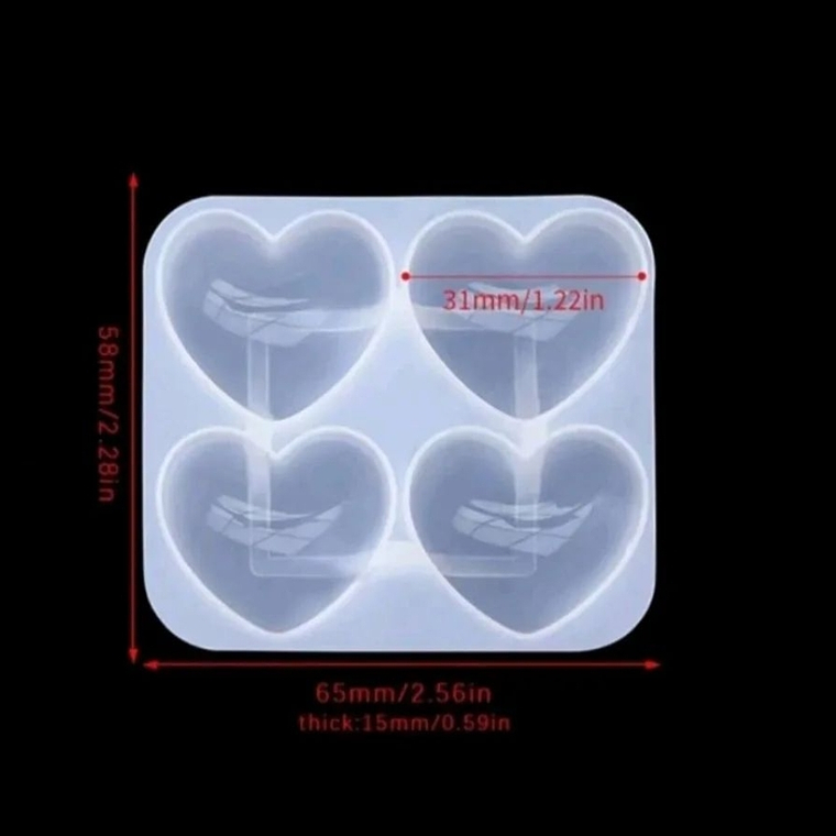 Molde Corazones  3