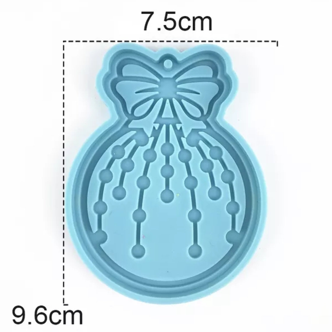 Molde resina Bola de navidad con diseño  1