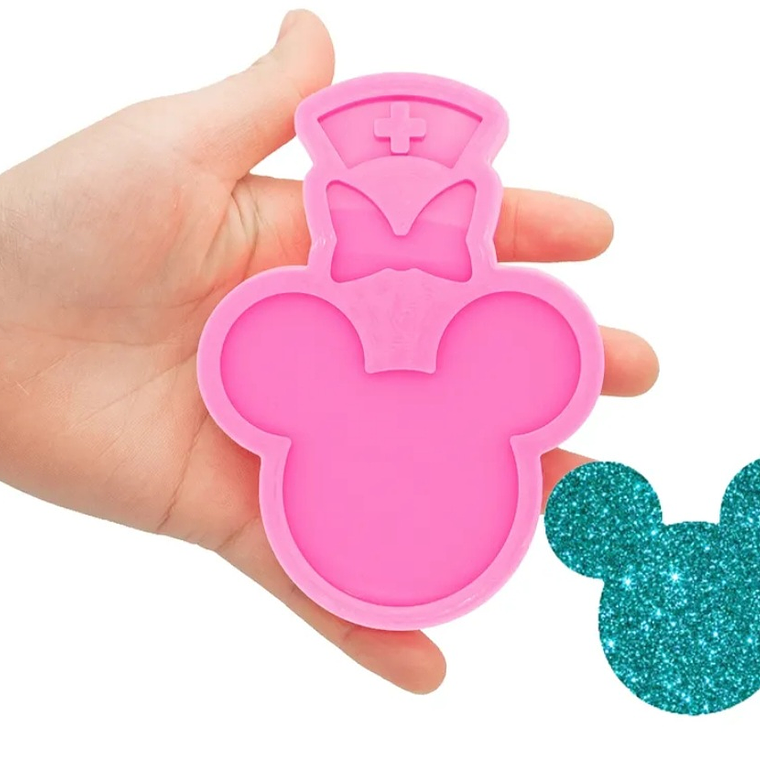 Molde silicona Minnie-Mickey  1
