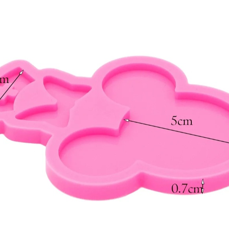 Molde silicona Minnie-Mickey  2