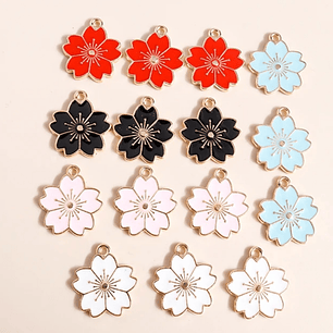 Dijes bisuteria flores 