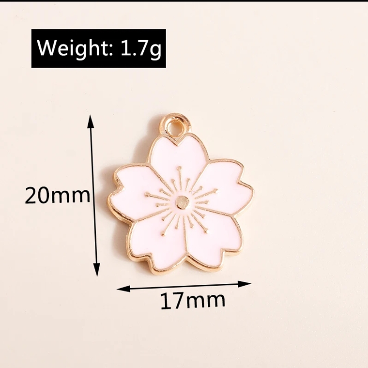 Dijes bisuteria flores  2