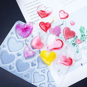Molde Corazones mix formas 