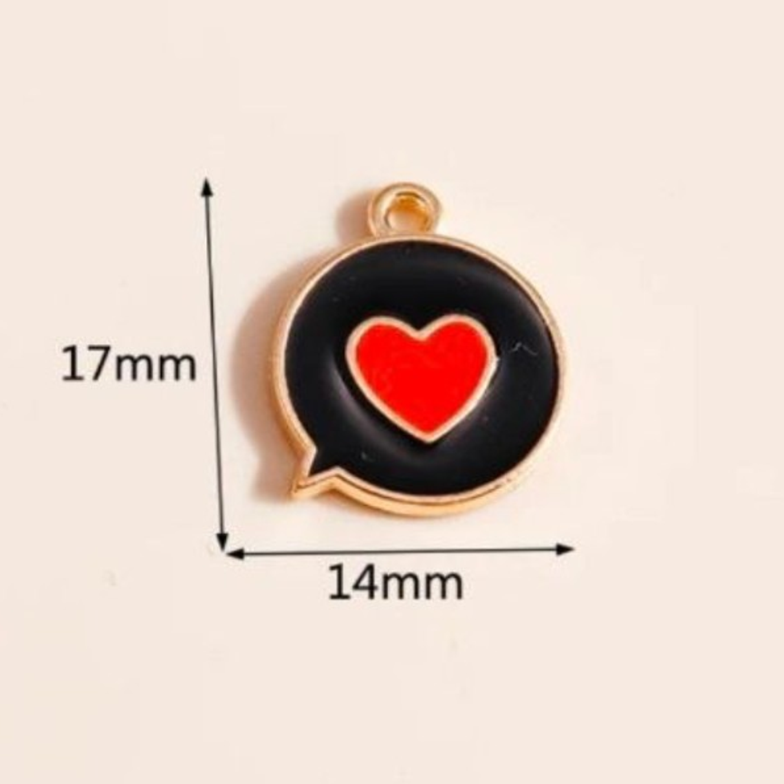 Dijes bisuteria corazones  2