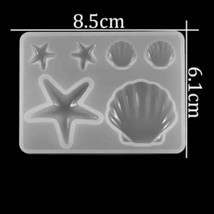 Molde silicona Conchitas 